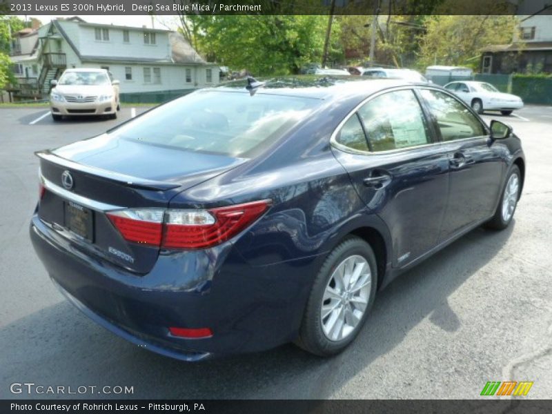 Deep Sea Blue Mica / Parchment 2013 Lexus ES 300h Hybrid