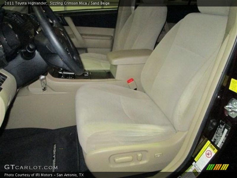 Sizzling Crimson Mica / Sand Beige 2011 Toyota Highlander