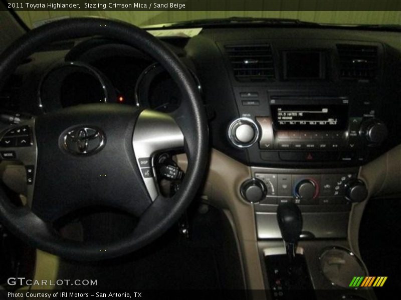 Sizzling Crimson Mica / Sand Beige 2011 Toyota Highlander