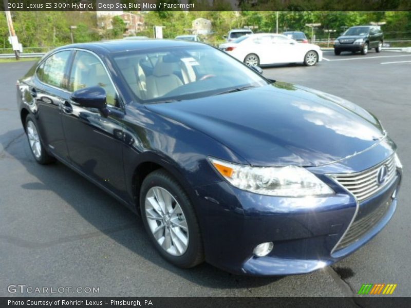 Deep Sea Blue Mica / Parchment 2013 Lexus ES 300h Hybrid