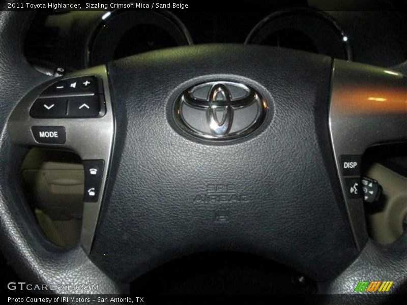 Sizzling Crimson Mica / Sand Beige 2011 Toyota Highlander