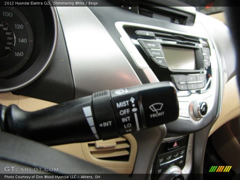 Shimmering White / Beige 2012 Hyundai Elantra GLS