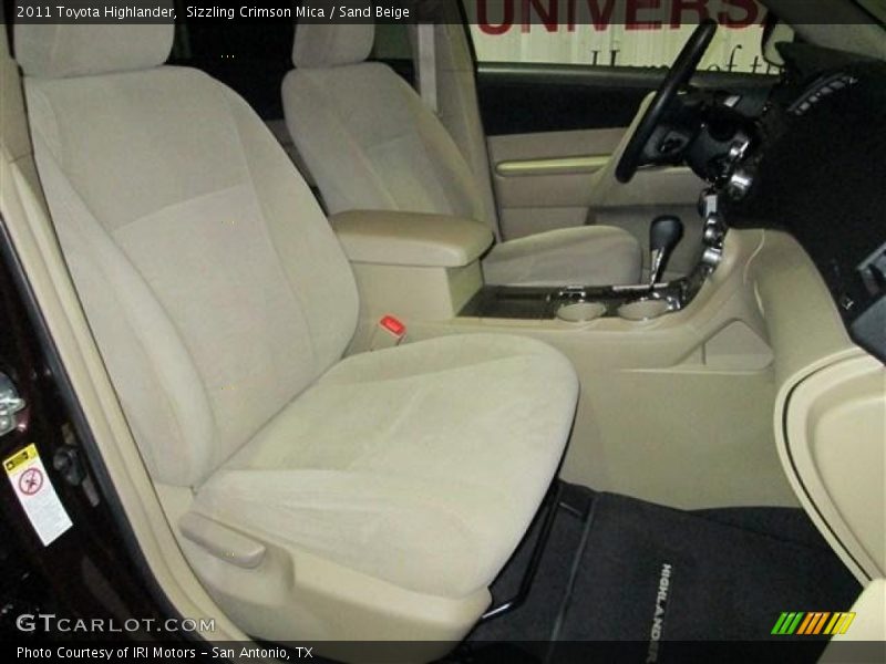 Sizzling Crimson Mica / Sand Beige 2011 Toyota Highlander