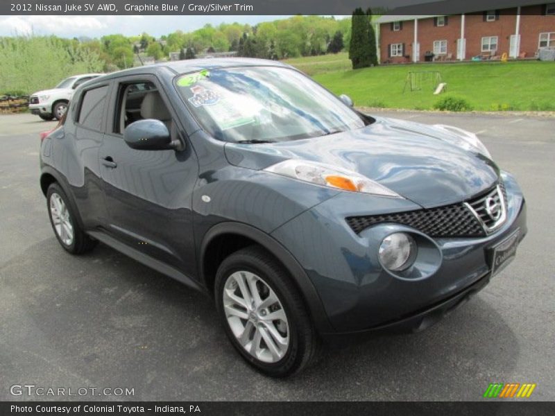 Graphite Blue / Gray/Silver Trim 2012 Nissan Juke SV AWD