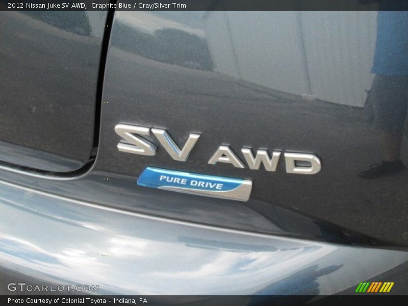 Graphite Blue / Gray/Silver Trim 2012 Nissan Juke SV AWD