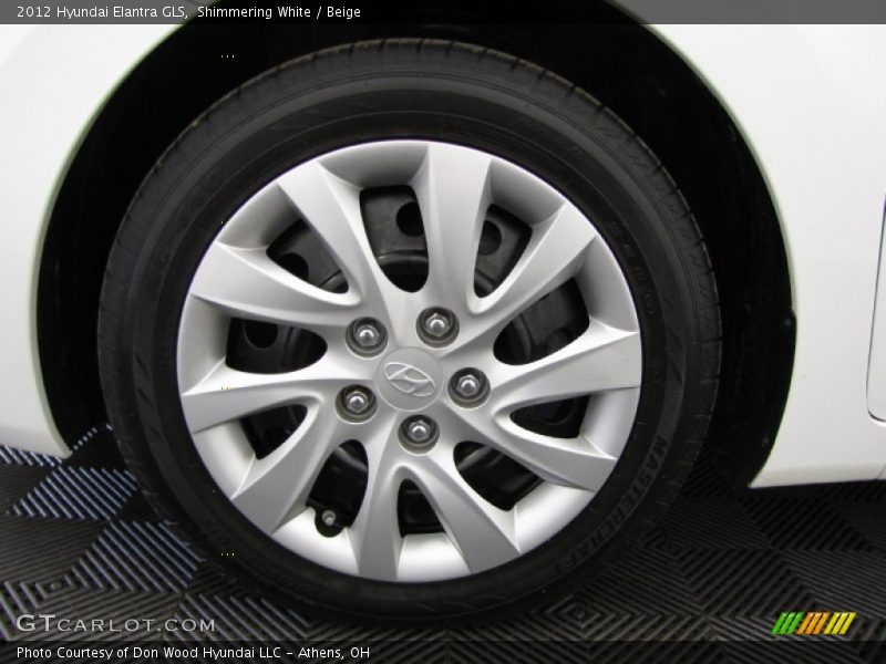 Shimmering White / Beige 2012 Hyundai Elantra GLS