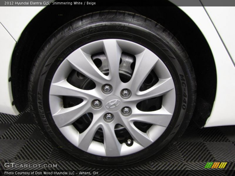 Shimmering White / Beige 2012 Hyundai Elantra GLS