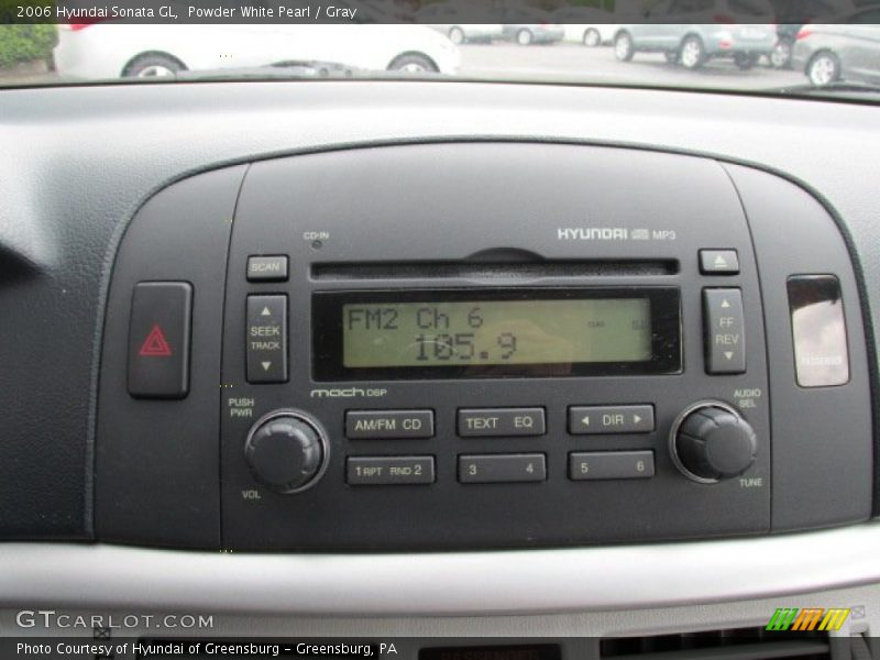 Powder White Pearl / Gray 2006 Hyundai Sonata GL
