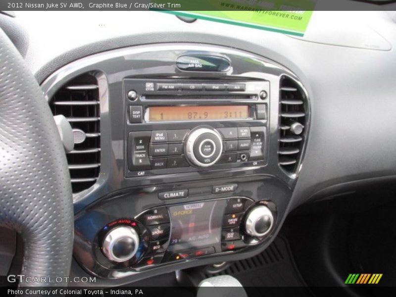 Graphite Blue / Gray/Silver Trim 2012 Nissan Juke SV AWD