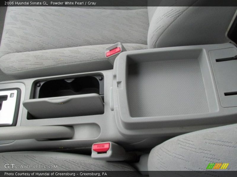 Powder White Pearl / Gray 2006 Hyundai Sonata GL