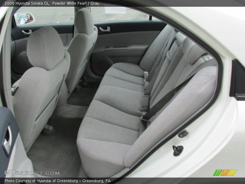 Powder White Pearl / Gray 2006 Hyundai Sonata GL