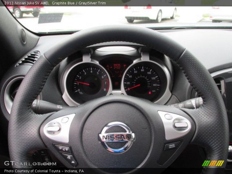 Graphite Blue / Gray/Silver Trim 2012 Nissan Juke SV AWD
