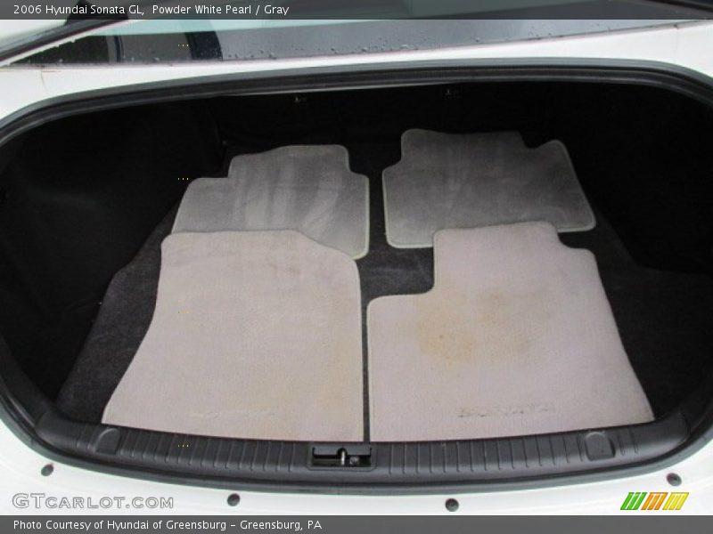 Powder White Pearl / Gray 2006 Hyundai Sonata GL