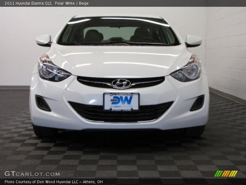 Polar White / Beige 2011 Hyundai Elantra GLS