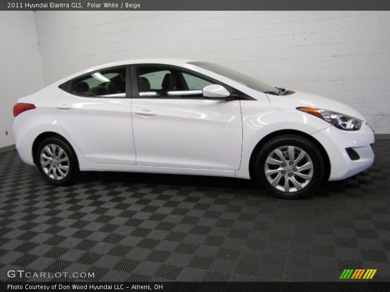 Polar White / Beige 2011 Hyundai Elantra GLS