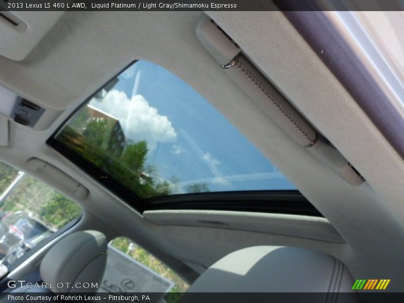 Sunroof of 2013 LS 460 L AWD