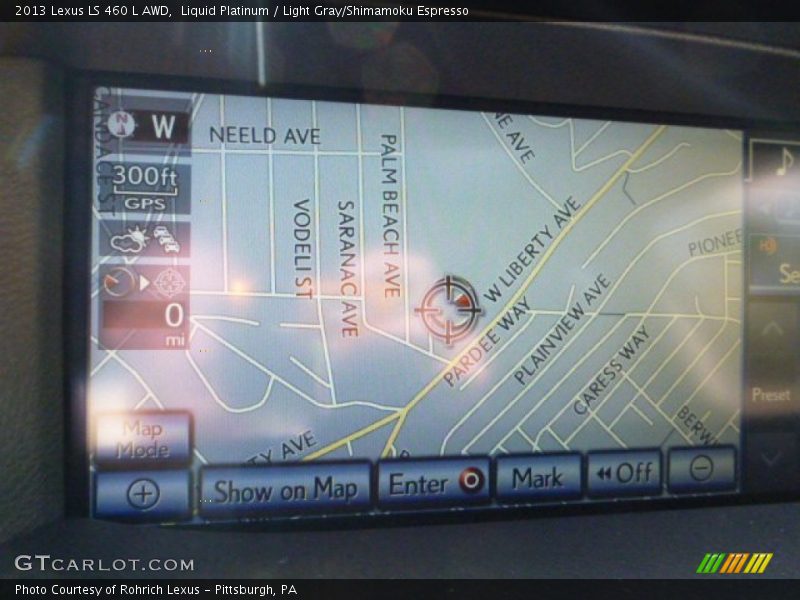 Liquid Platinum / Light Gray/Shimamoku Espresso 2013 Lexus LS 460 L AWD