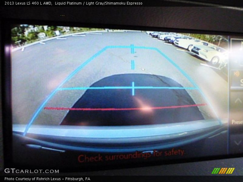 Liquid Platinum / Light Gray/Shimamoku Espresso 2013 Lexus LS 460 L AWD