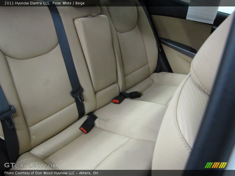 Polar White / Beige 2011 Hyundai Elantra GLS