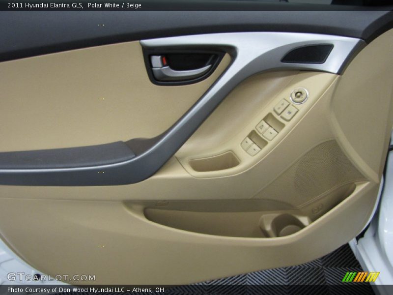 Polar White / Beige 2011 Hyundai Elantra GLS
