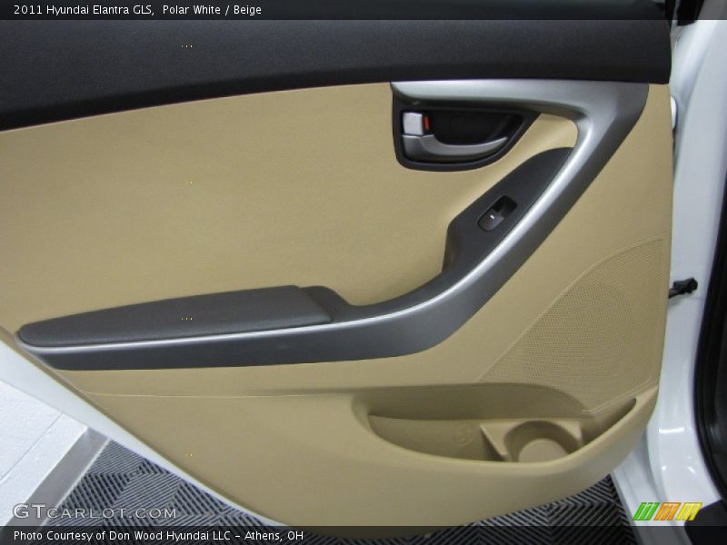 Polar White / Beige 2011 Hyundai Elantra GLS