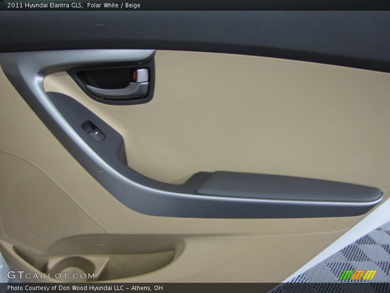 Polar White / Beige 2011 Hyundai Elantra GLS