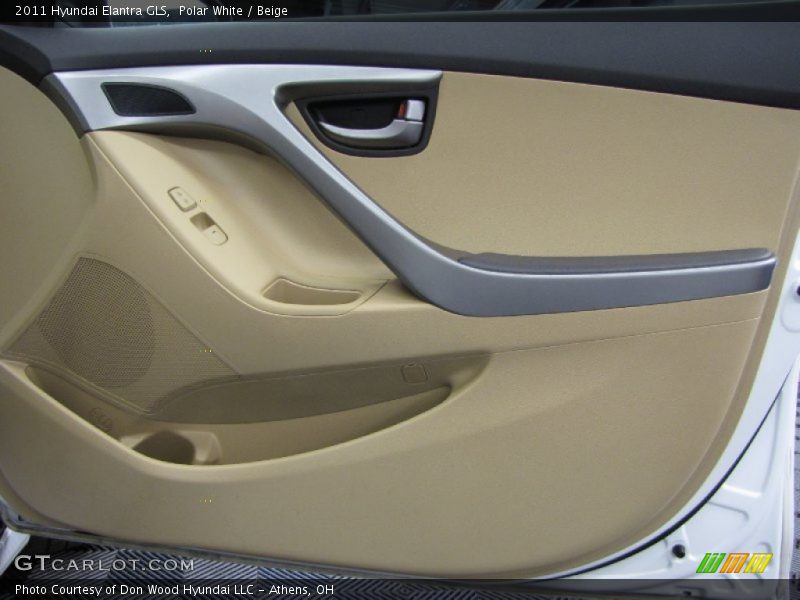 Polar White / Beige 2011 Hyundai Elantra GLS