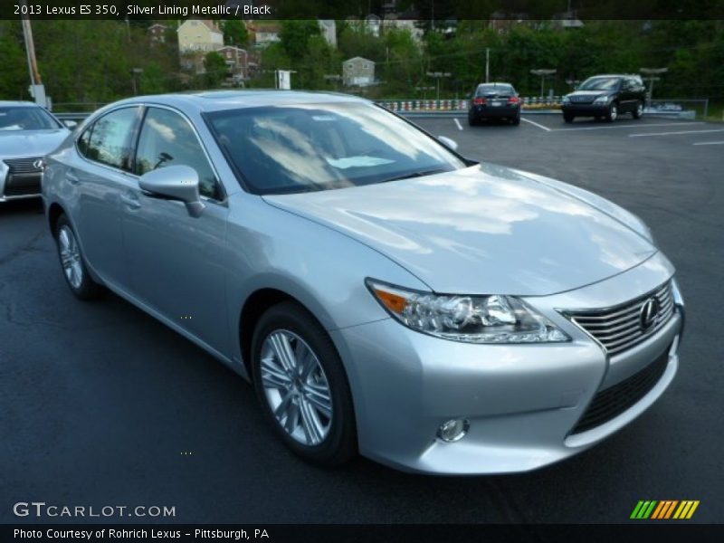 Silver Lining Metallic / Black 2013 Lexus ES 350