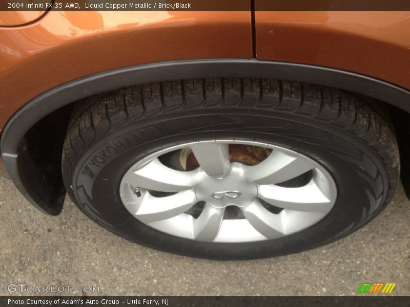 Liquid Copper Metallic / Brick/Black 2004 Infiniti FX 35 AWD