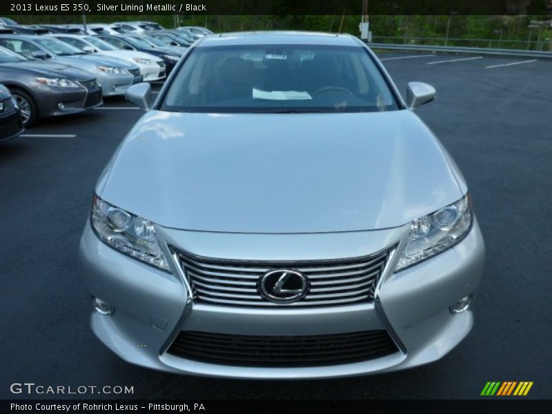 Silver Lining Metallic / Black 2013 Lexus ES 350