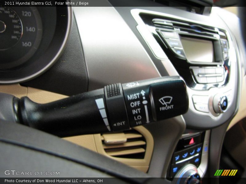 Polar White / Beige 2011 Hyundai Elantra GLS