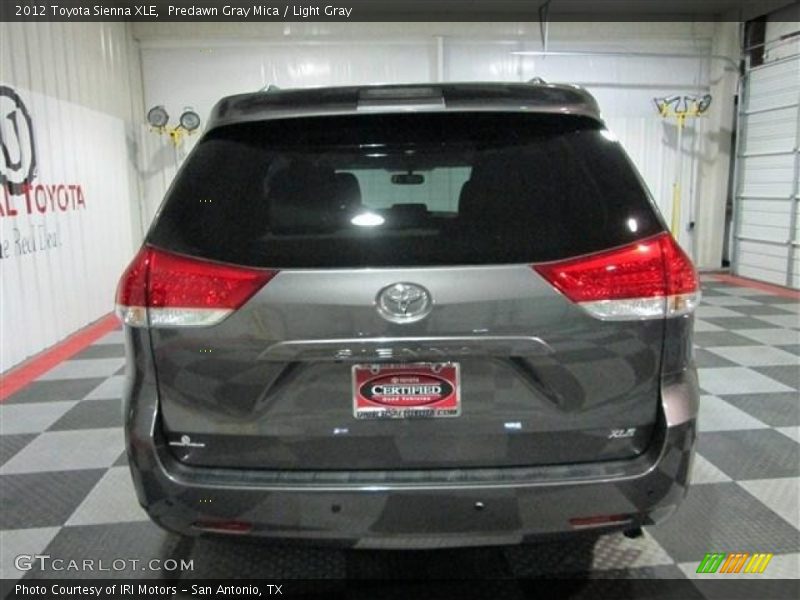 Predawn Gray Mica / Light Gray 2012 Toyota Sienna XLE