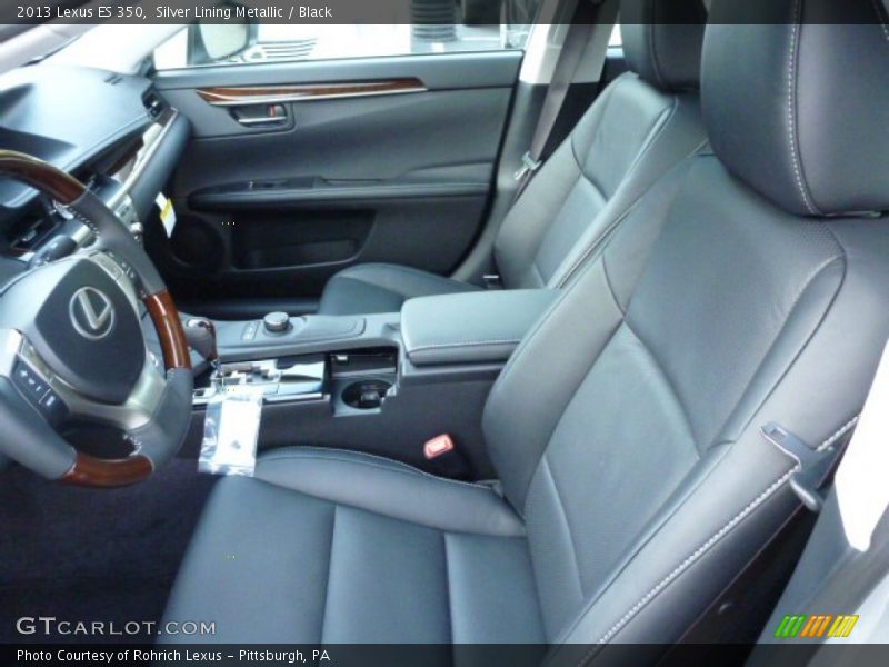 Silver Lining Metallic / Black 2013 Lexus ES 350
