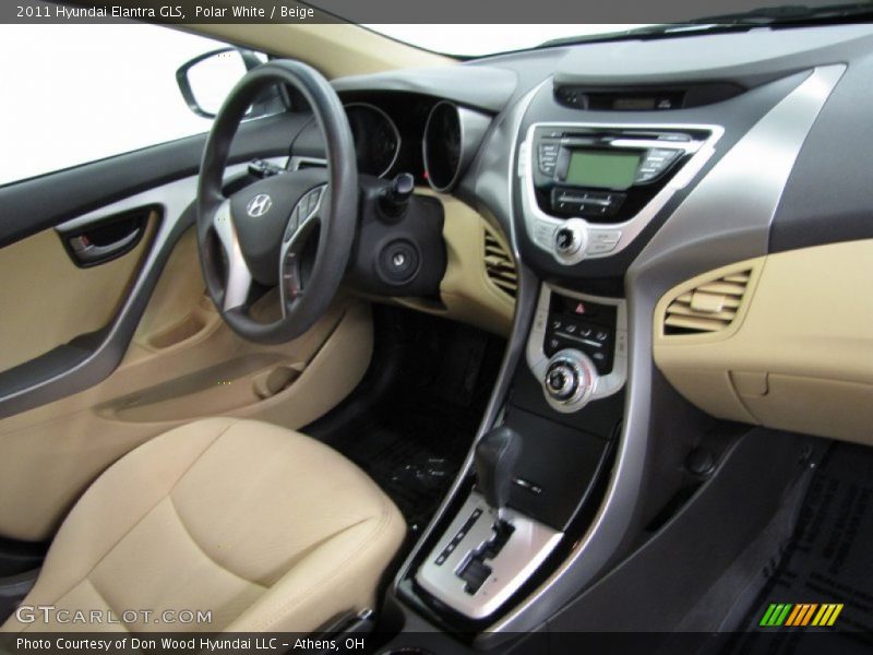 Polar White / Beige 2011 Hyundai Elantra GLS