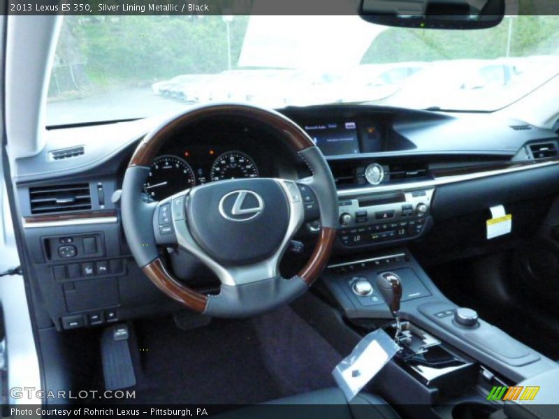Silver Lining Metallic / Black 2013 Lexus ES 350