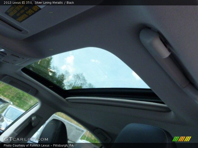 Silver Lining Metallic / Black 2013 Lexus ES 350