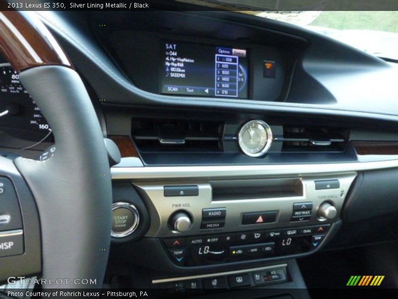 Silver Lining Metallic / Black 2013 Lexus ES 350