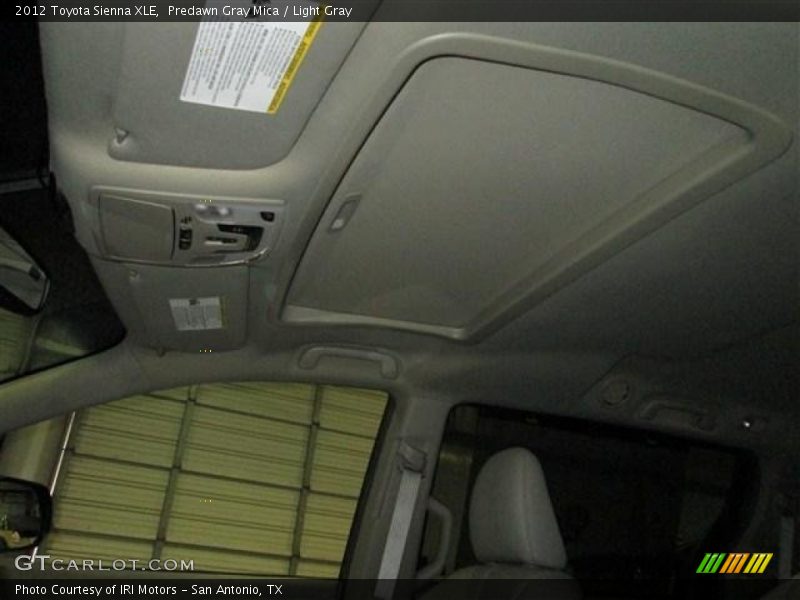 Predawn Gray Mica / Light Gray 2012 Toyota Sienna XLE