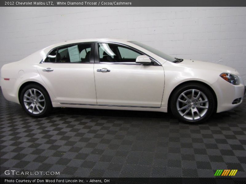 White Diamond Tricoat / Cocoa/Cashmere 2012 Chevrolet Malibu LTZ