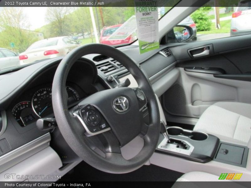 Clearwater Blue Metallic / Ash 2012 Toyota Camry LE