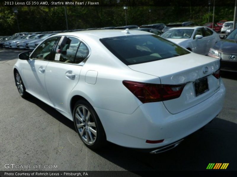 Starfire White Pearl / Flaxen 2013 Lexus GS 350 AWD