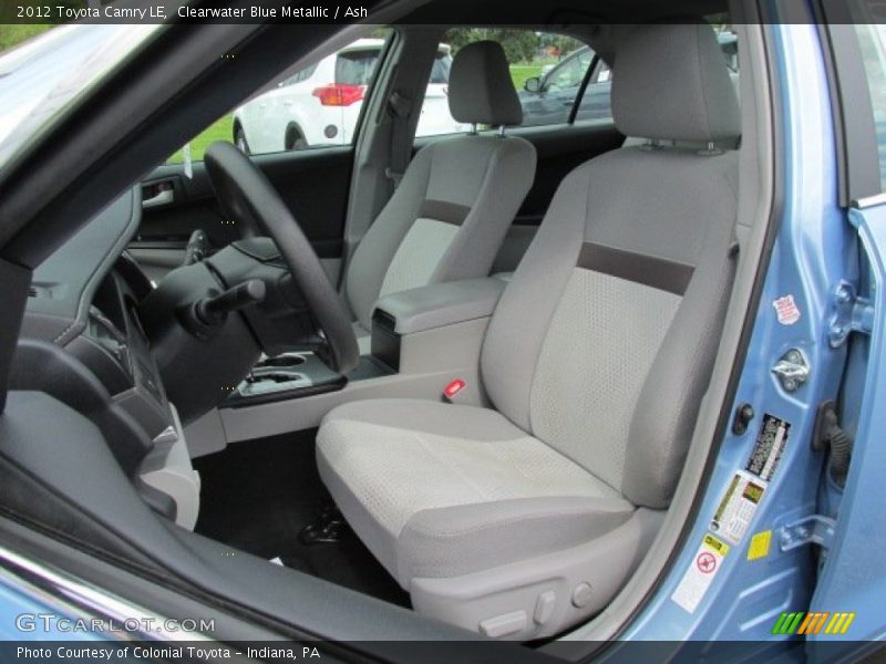 Clearwater Blue Metallic / Ash 2012 Toyota Camry LE