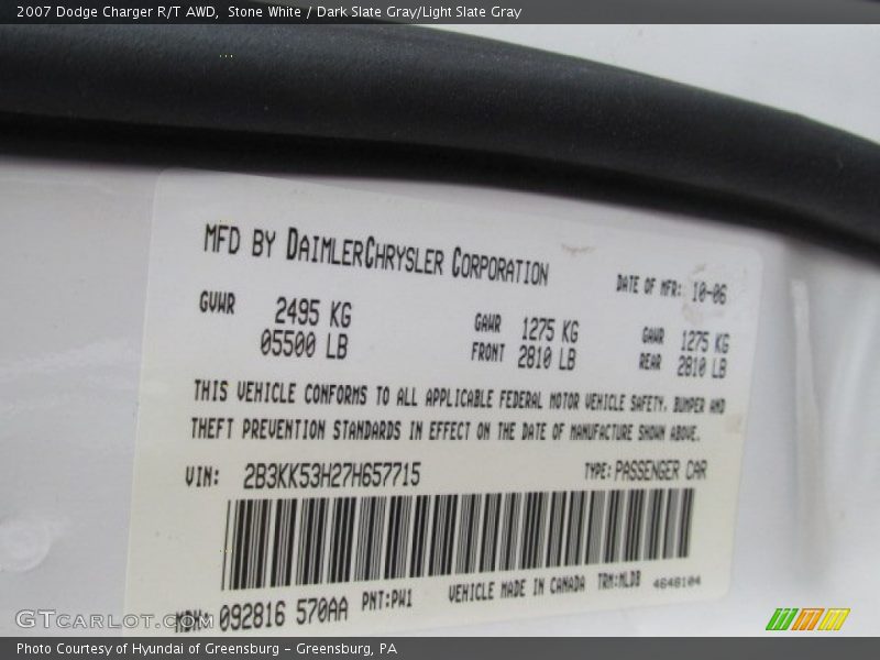 PW1 - 2007 Dodge Charger R/T AWD