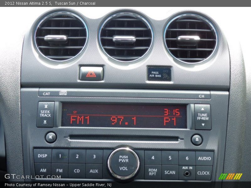 Tuscan Sun / Charcoal 2012 Nissan Altima 2.5 S