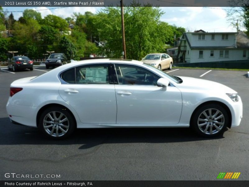 Starfire White Pearl / Flaxen 2013 Lexus GS 350 AWD