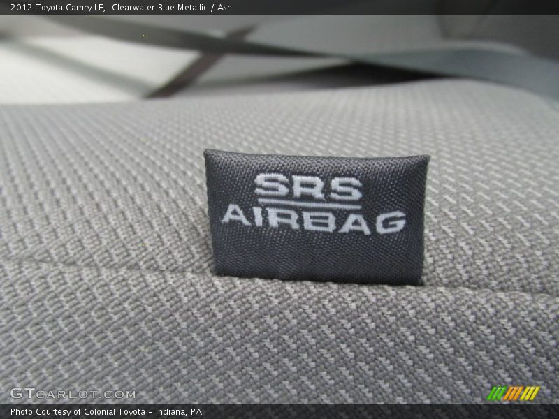 Clearwater Blue Metallic / Ash 2012 Toyota Camry LE
