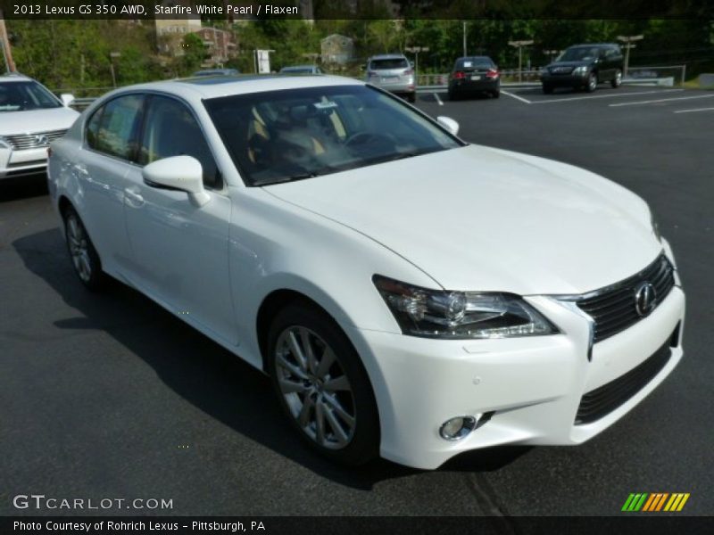 Starfire White Pearl / Flaxen 2013 Lexus GS 350 AWD