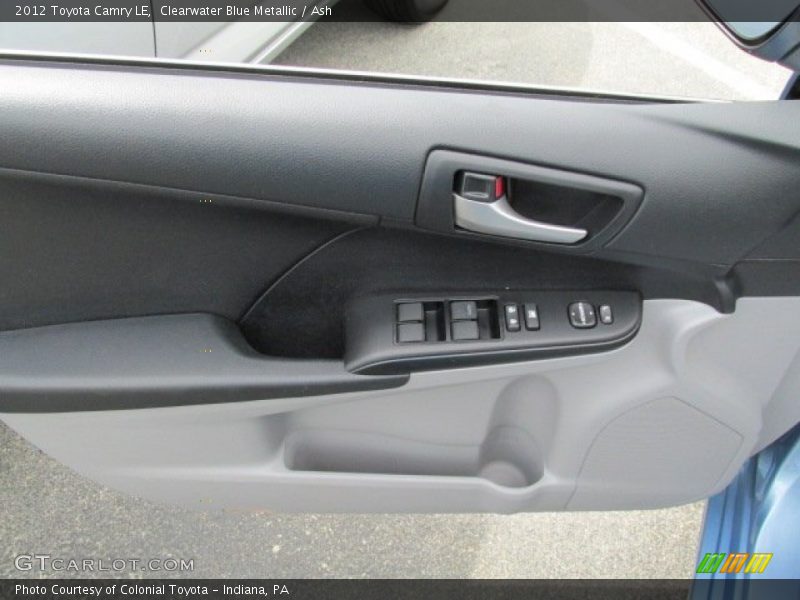 Clearwater Blue Metallic / Ash 2012 Toyota Camry LE
