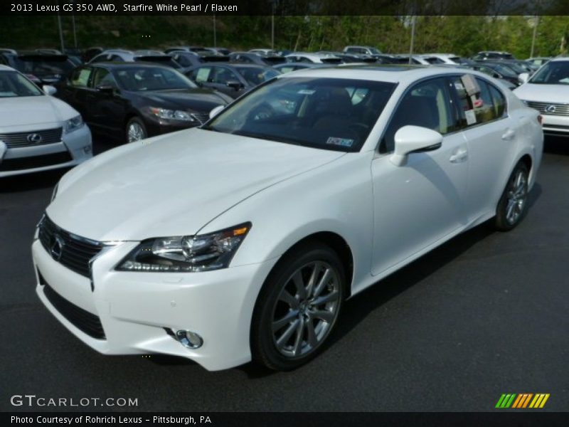 Starfire White Pearl / Flaxen 2013 Lexus GS 350 AWD