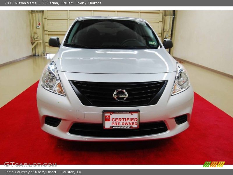 Brilliant Silver / Charcoal 2013 Nissan Versa 1.6 S Sedan